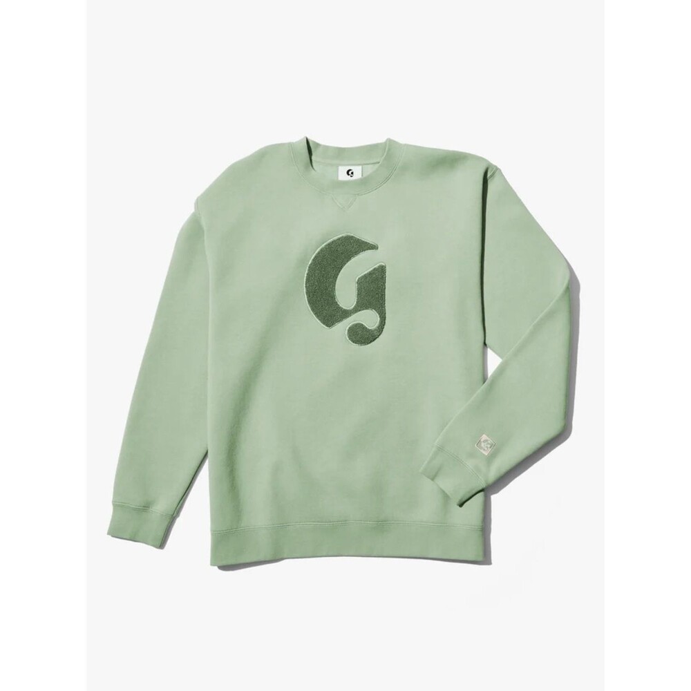 Glossier limited edition sage green crewneck Sweatshirt